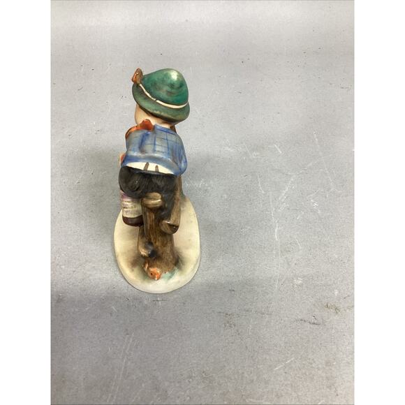 VTG Hummel Goebel Boy on Fence Duck Barnyard Figurine Western Germany - Picture 4 of 11